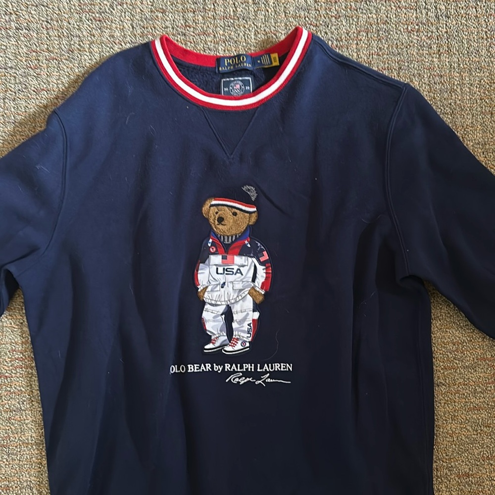 2022 team USA officall polo bear sweater